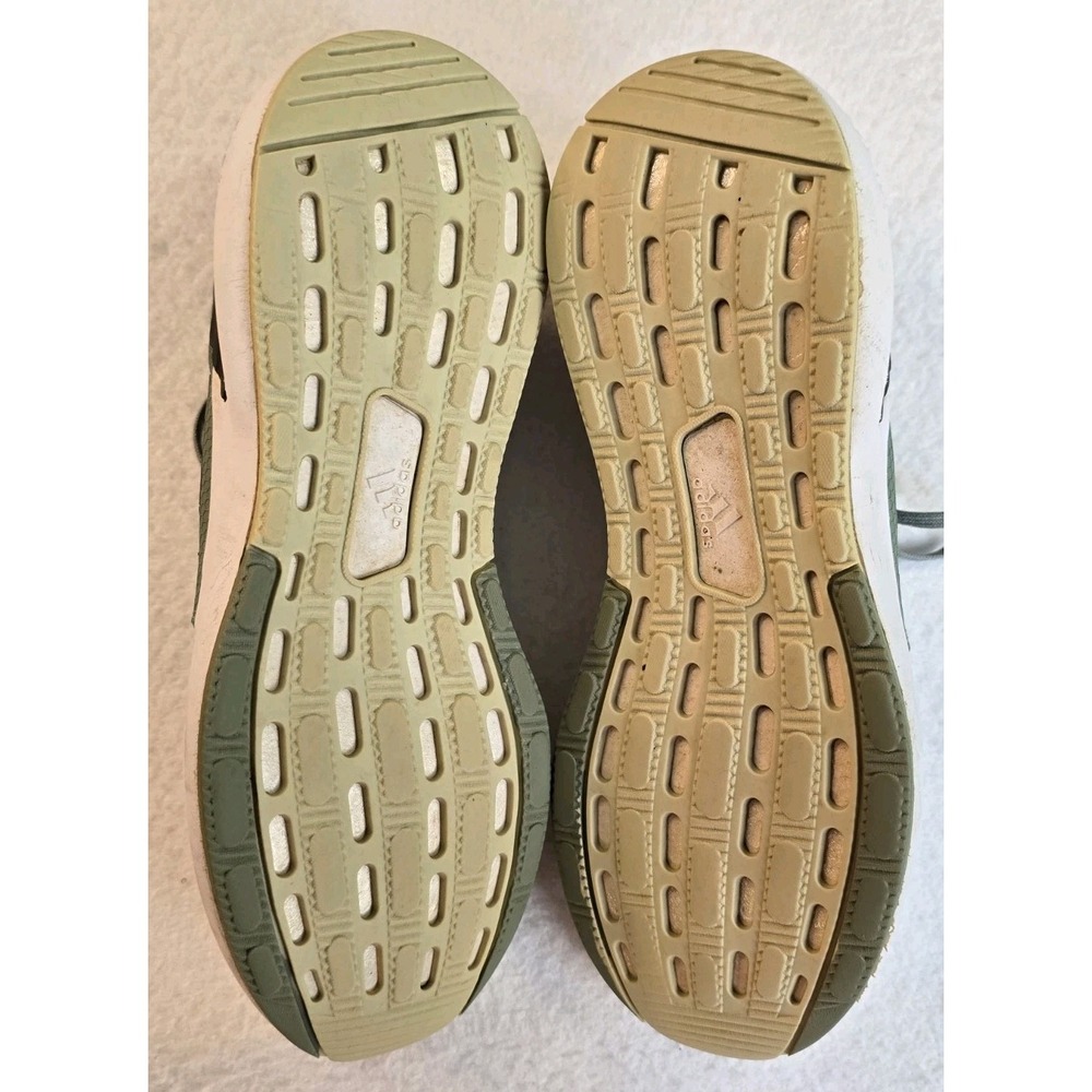 Adidas Boys RapidaSport Bounce Silver Green Running Shoes Sneakers Size 7 EUC - Picture 5 of 8